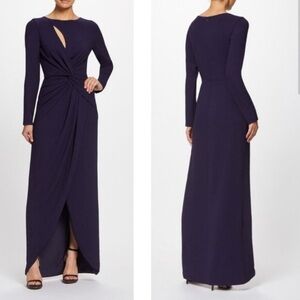 Dress The Population Naomi knot front maxi evenin